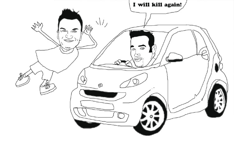 Dane Bowers and Peter Andre.