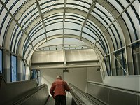 A bald man at Tower Gateway. Maybe he will be my friend.