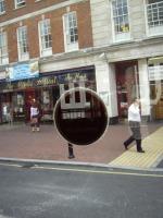 The black disc of eternal damnation. On a bus. 