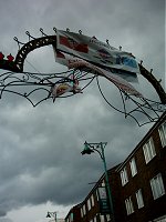 Brick Lane. It looks like a pagan hanging or something else equally morbid.