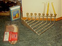 An unorthodox canhukah. 