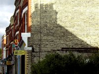 A shadow on Palace Gates Road. 