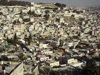 Looking out over arab East Jerusalem.