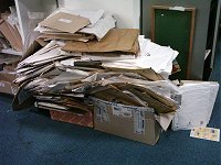 A very big pile of envelopes.