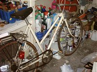 A bike in the cellar