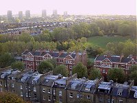 Maida Vale. A view from a flat. 