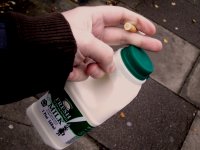 A fag. A pint of milk. 