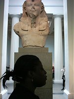 A stately profile at the British Museum.