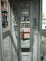 A phonebox on the Holloway Road.
