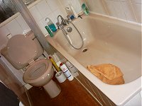 My old bathroom. Ah, the glamour