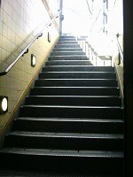 Stairs at Turnpike Lane tube