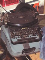 An old typewriter that I keep meaning to sell. 