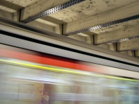 Look at the man at the bottom, caught behind the blur...