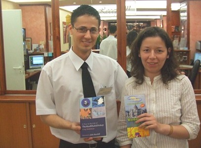 A Hungarian Hotel employee.