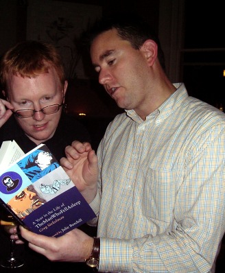 Random people reading the book. 